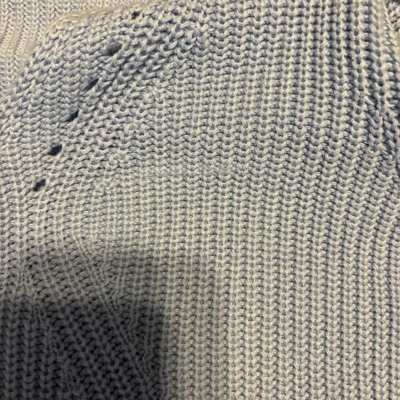 Talbots Sweater Women's Size Small S Knit LS Pima Cotton Lavender Blue - Picture 5 of 8